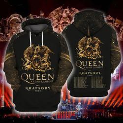Queen Adam Lambert The Rhapsody Tour 2023 3D Hoodie