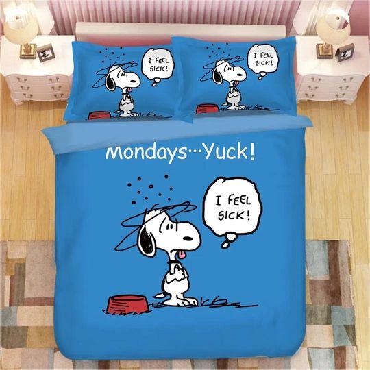 Snoopy #11 Duvet Cover Pillowcase Bedding Set Home Bedroom DecorGift For Your Girlfriend Boyfriend Gift For Love Gift For Friend Best Valentine Present Holiday Gift