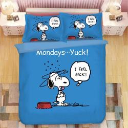 Snoopy #11 Duvet Cover Pillowcase Bedding Set Home Bedroom DecorGift For Your Girlfriend Boyfriend Gift For Love Gift For Friend Best Valentine Present Holiday Gift