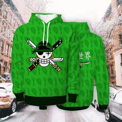 Hoodie Anime 3D Printed Zo O Piece Anime Sweatshirt Jacket For Christmas Gift