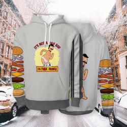 Hoodie Movie 3D Printed Bob Belcher It's Not A Dad Bod It's A Father Figure Hooded Pullover Gift Sweatshirt Shirt