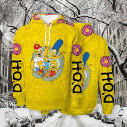 Hoodie Cartoon 3D Simp Son Tv Series Movie Hooded Sweatshirt Shirt Winter Xmas Gift