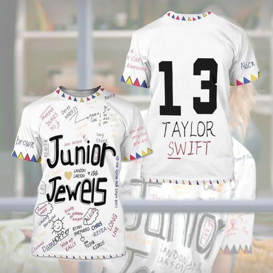 Junior Jewels Shirt, Custom Name and Number Taylor Shirt, You Belong With Me Outfit Meaningful Gift For Family Gift For Boyfriend Valentine Gift