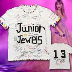 Junior Jewels Shirt, Custom Name and Number Taylor Shirt, You Belong With Me Outfit Meaningful Gift For Family Gift For Boyfriend Valentine Gift