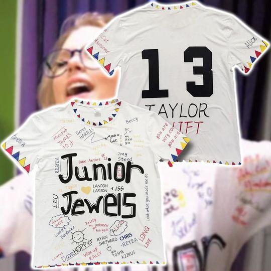 Junior Jewels Shirt, Custom Name and Number Taylor Shirt, You Belong With Me Outfit Meaningful Gift For Family Gift For Boyfriend Valentine Gift