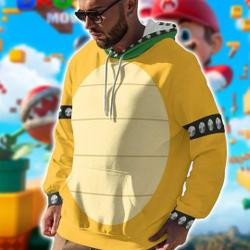 Mario Bowser 3D Full Over Print Hoodie, Bowser Costume 3D Hoodie
