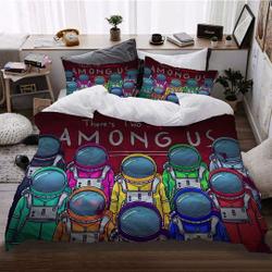 Among Us Duvet Covers Bedding Set Gift For Your Girlfriend Boyfriend Gift For Love Gift For Friend Best Valentine Present Holiday Gift