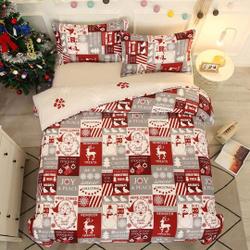 Christmas Bedding Set Snowflakes Christmas Tree Elk Home Bedding SetsGift For Your Girlfriend Boyfriend Gift For Love Gift For Friend Best Valentine Present Holiday Gift