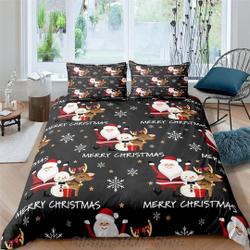 Christmas Bedding Set Snowflakes Christmas Tree Elk Home Bedding SetsGift For Your Girlfriend Boyfriend Gift For Love Gift For Friend Best Valentine Present Holiday Gift