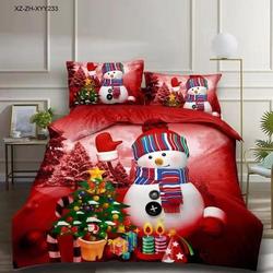 Christmas Bedding Set Snowflakes Christmas Tree Elk HomeGift For Your Girlfriend Boyfriend Gift For Love Gift For Friend Best Valentine Present Holiday Gift