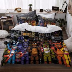 Five Nights at Freddy's 4 Bear Duvet Covers Bedding Set Gift For Your Girlfriend Boyfriend Gift For Love Gift For Friend Best Valentine Present Holiday Gift
