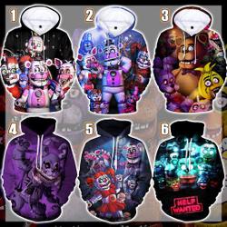 Fnaf Freddy Fazbear 3D Full Over Print 3D Hoodie