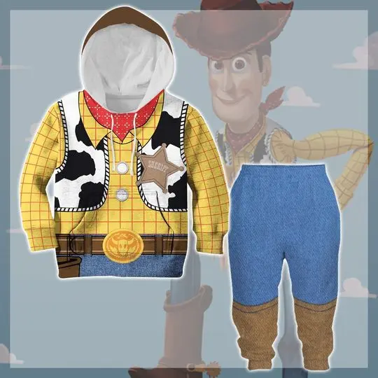 Woody Toy Story Full Over Print 3D Shirt, Rootin' Tootin' Doll Costume 3D Hoodie