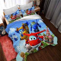 Super Wings Covers Bedding Set Gift For Your Girlfriend Boyfriend Gift For Love Gift For Friend Best Valentine Present Holiday Gift