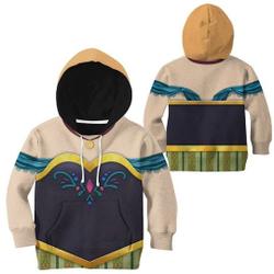 Anna Princess Frozen Halloween Costumes 3D Hoodie