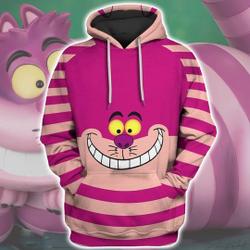 Purple Blue Stripe Cat Halloween 3D Shirt, Halloween Costume Family Group 3D Hoodie