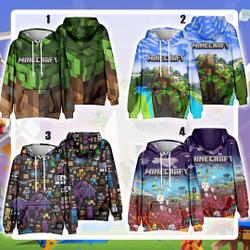 Minecraft Full Over Print Shirt, Gaming Shirt, Game Birthday 3D Hoodie