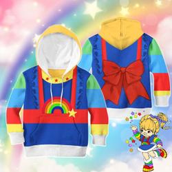 Rainbow Brite Inspired 3D Costume, Girls Rainbow Costume, Girls Rainbow Brite 3D Hoodie