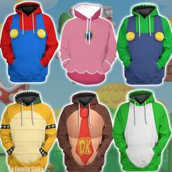 Funny Game Costume Cosplay, 3D Game Matching Family Shirt, Halloween 3D Hoodie