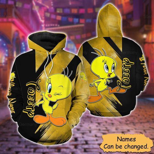 Tweety Hoodie, Tweety Pullover Hoodie, Tweety Shirt, Mother's Day, Unisex Hoodie
