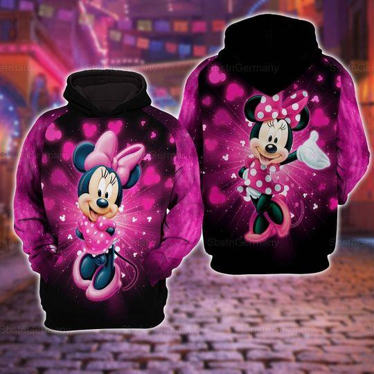 Minnie Hoodie, Minnie Shirt, Minnie Zip Hoodie, Minnie Disney Hoodie