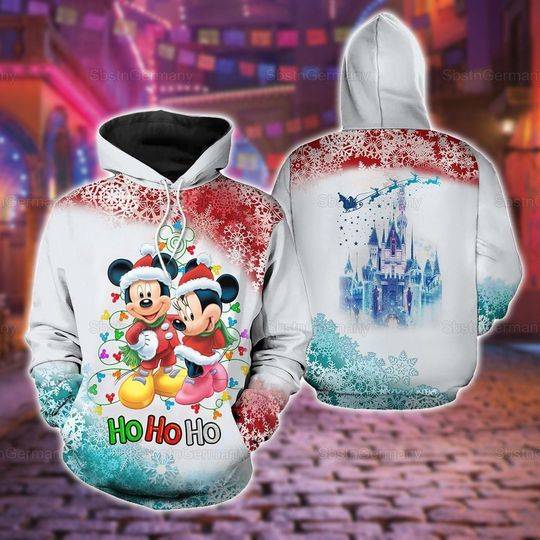 Mickey And Minnie Christmas Hoodie, Mickey Satan