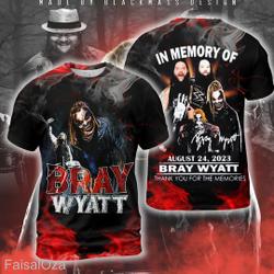 Rip Bray Wyatt 1987 2023 Shirt, Bray Wyatt Shirt 3D Meaningful Gift For Family Gift For Boyfriend Valentine Gift