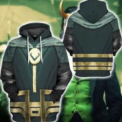 Loki Costume Hoodie| Loki Laufeyson God of Mischief Costume Shirt