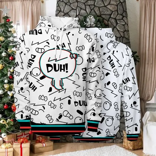 Hoodie Cartoon 3D Printed Hoodie Christmas Thanksgiving New Year Gift Friends Lover