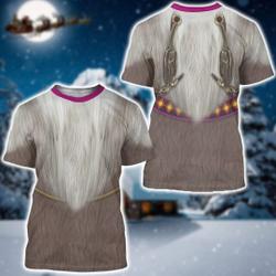 Winter Reindeer Frozen 3D Hoodie, Funny Frozen Cosplay Meaningful Gift For Family Gift For Boyfriend Valentine Gift