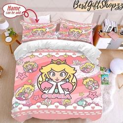 Princess Peach Mario Fleece Blanket, Its Peach TimeGift For Your Girlfriend Boyfriend Gift For Love Gift For Friend Best Valentine Present Holiday Gift