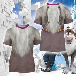 Winter Reindeer Frozen Costume, Funny Frozen 3D shirt Meaningful Gift For Family Gift For Boyfriend Valentine Gift