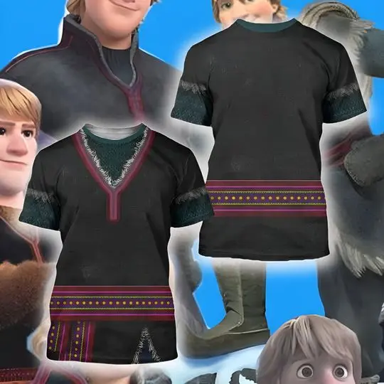 Kristoff Prince Character Cosplay Costume Shirt, Frozen Halloween Costume Meaningful Gift For Family Gift For Boyfriend Valentine Gift