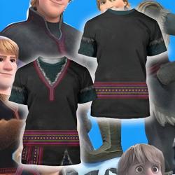 Kristoff Prince Character Cosplay Costume Shirt, Frozen Halloween Costume Meaningful Gift For Family Gift For Boyfriend Valentine Gift