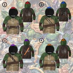 Halloween Costume Ninja Turtle 3D Shirt, Leonardo Turtle 3D Full Over Print Hoodie