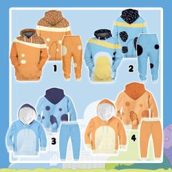 Blue Dog 3D Shirt, Family Custom Halloween 3D Hoodie