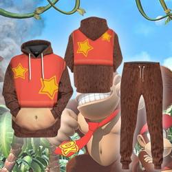 Donkey Kong Full Over Print 3D Hoodie, Donkey Kong Cosplay 3D Hoodie