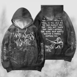 Motionless In White Scoring The End Of The 2023 Music 3D Hoodie, Tour Concert Tickets Vintage Sweatshirt, Unisex Gift For Fan 1010M MLUD
