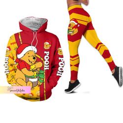 Christmas Gift, Pooh Hoodie, Custom Pooh Bear Hoodie, Winnie The Pooh Hoodie, Cute Cartoon Hoodie