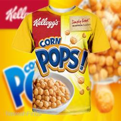 Kelloggs Corn Pops Cereal Tshirt Group Halloween Costumes Group Candy 3D Shirt Meaningful Gift For Family Gift For Boyfriend Valentine Gift