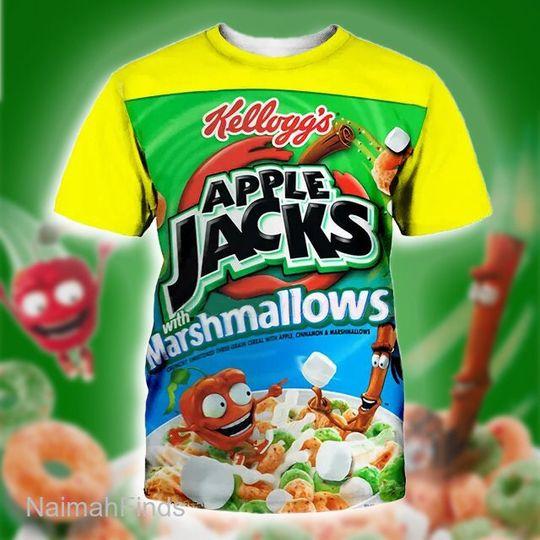 Kelloggs Rice Krispies Treats Tshirt Group Halloween Costumes Group Candy 3D Shirt Meaningful Gift For Family Gift For Boyfriend Valentine Gift
