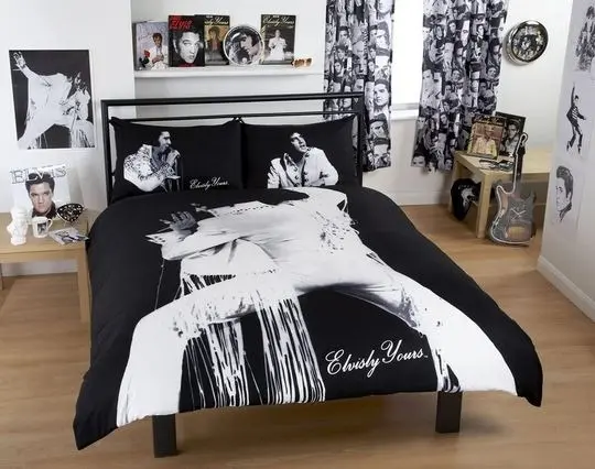 Elvis Duvet set Double Duvet cover with 2 matching pillowcasesGift For Your Girlfriend Boyfriend Gift For Love Gift For Friend Best Valentine Present Holiday Gift