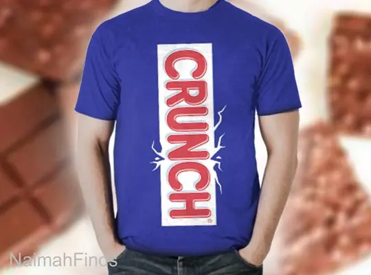 Crunch Chocolate Bar Halloween Costume Shirt, Halloween Chocolate Bar 3D Shirt Meaningful Gift For Family Gift For Boyfriend Valentine Gift
