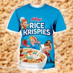 Kelloggs Rice Krispies Cereal Tshirt Group Halloween Costumes Group Candy 3D Shirt Meaningful Gift For Family Gift For Boyfriend Valentine Gift