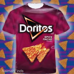 Doritos Spicy Nacho Tshirt Group Halloween Costumes Group Candy 3D Shirt Meaningful Gift For Family Gift For Boyfriend Valentine Gift