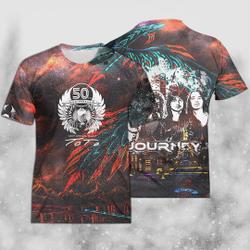 Journey Freedom World Tour 2023 Band Music 3D Tshirt Meaningful Gift For Family Gift For Boyfriend Valentine Gift