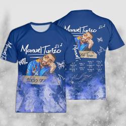 Manuel Turizo 2000 USA Music 3D Tshirt Meaningful Gift For Family Gift For Boyfriend Valentine Gift