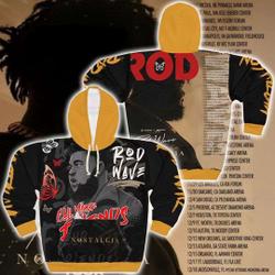 Rod Wave Nostalgia 2023 Tour Dates Hoodie, Rod Wave and Friends