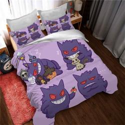 Personalized Gengar Beddin Duvet Covers Bedding Set,Twin Full Queen KingGift For Your Girlfriend Boyfriend Gift For Love Gift For Friend Best Valentine Present Holiday Gift