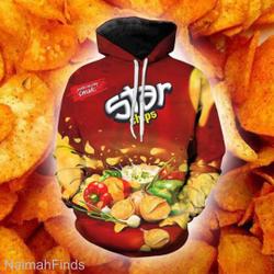 Star Chips Shirt Group Halloween Costumes Group Candy 3D Hoodie